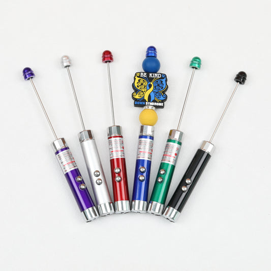 Beadable LED Flashlight Aluminum Alloy Laser Infrared Banknote Verification