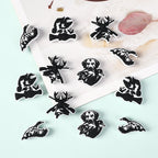 Silicone Focal Beads Hunting Season Black and White Wildlife Silhouettes 20pcs 4