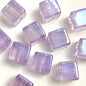Colorful UV Finish Cube Acrylic Beads 14mm Pastel Glow 50pcs 8
