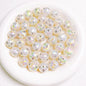 Diamond Round Acrylic Beads 16mm Glossy Faceted Mixed Colors 10pcs 11