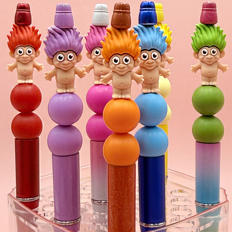 Silicone 3D Troll Focal Beads Playful Character 20pcs