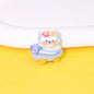 Cute Animal Driving Fruit Cart Resin Beads Glossy Mixed 10pcs 8