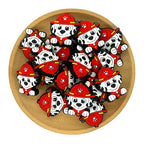 Silicone Focal Beads Paw Patrol Dog Faces 20pcs 2
