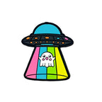 Silicone Focal Beads UFO Ghost Colorful Multicolored Beams 1pcs