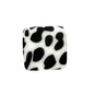 13.5mm Square Silicone Beads Printed Designs Mix 50pcs 11