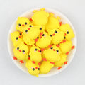 3D Cute Cartoon Yellow Chick Silicone Focal Beads 20Pcs  2