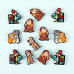 Silicone Focal Beads Disney Aladdin Characters With Stars 20pcs 6