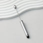 Beadable Stylus Pen Plastic Multi Color 3 in 1 Function - Silver