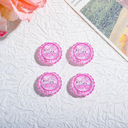 20mm Round Dopamine Color Cookie Style Acrylic Beads 20pcs 6
