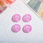 20mm Round Dopamine Color Cookie Style Acrylic Beads 20pcs 6