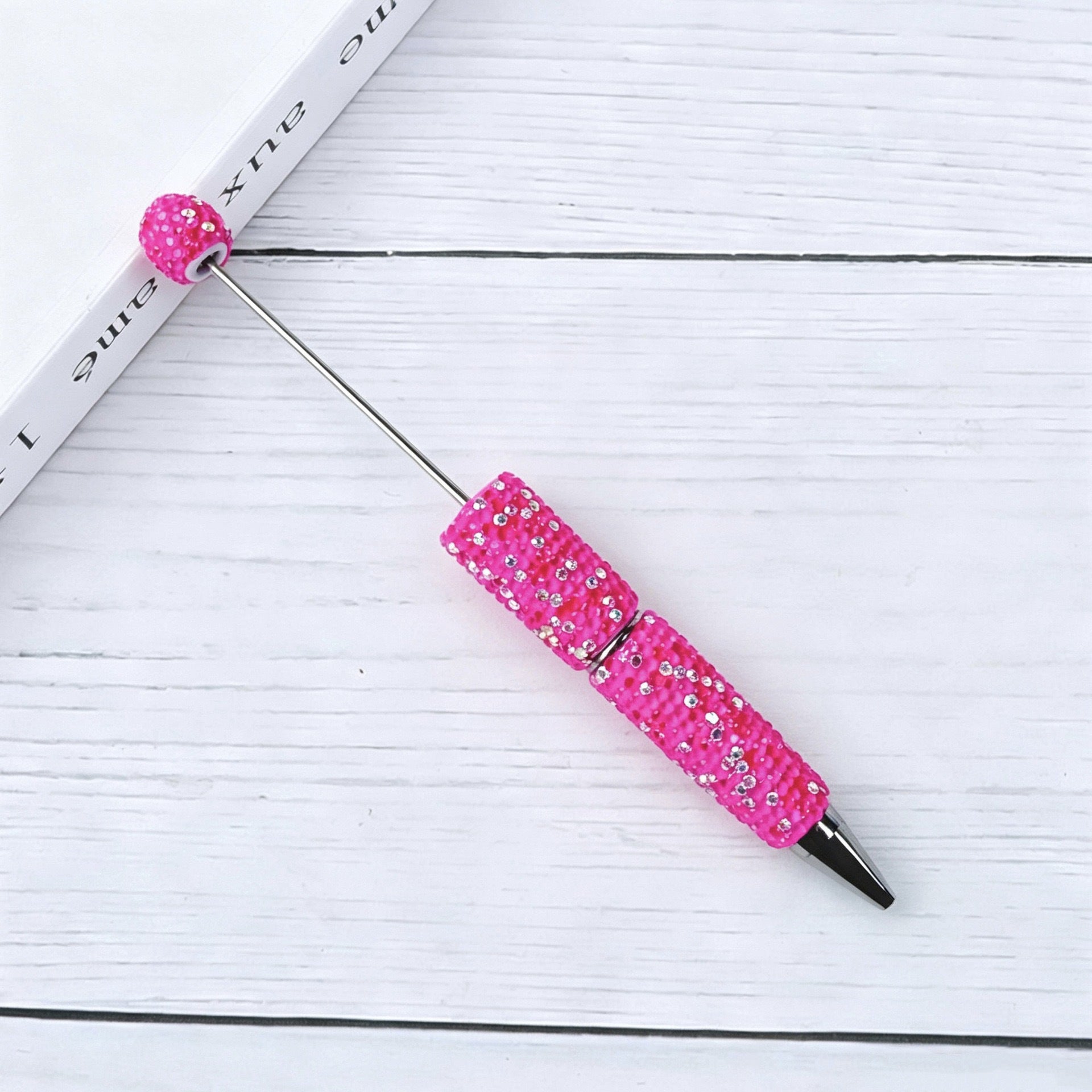 DIY Fluorescent AB Candy Color Rhinestones Beadable Pen 16