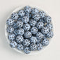 15mm Paisley Pattern Priented Silicone Round Beads 50pcs - Color 4