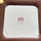 Transparent Square Acrylic Beads 16mm Apple and Kitten Printed 10pcs 3