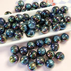Brilliant Round Acrylic Beads 16mm Glossy Mixed Colors 10pcs 9