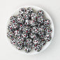 15mm Leopard Pattern Silicone Round Beads 50pcs - Original Leopard