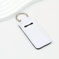 Neoprene Sublimation Lip Balm Chapstick Holder Keychain Solid Color - White