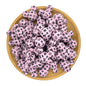 Silicone Focal Beads Mickey Head LV Pattern Printed 20pcs 5