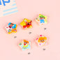 Star Shaped Acrylic Beads 25mm Spring Oil Painting Maltese Pattern 10pcs 8