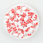 Valentine Theme 15mm Silicone Beads Printed Pattern 50pcs 9