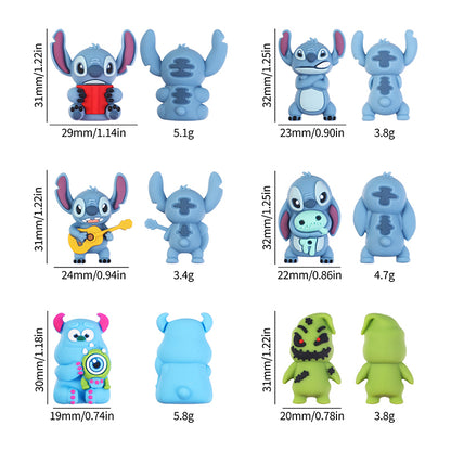 Silicone 3D Focal Beads Disney Burger James-P-Sullivan Holding Toy 20Pcs 14