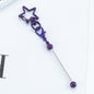 Beadable Metal Keychains Star-shaped