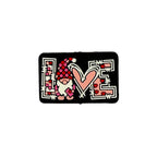 Silicone Focal Beads Valentine Love Gnome with Heart Design