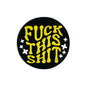 Silicone Focal Beads Fuck This Shit Retro Text with Stars 20pcs 3