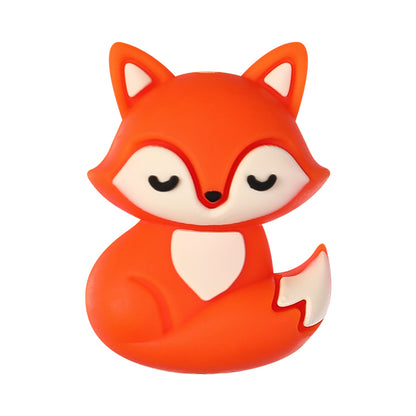 3D Autumn Gnome and Fox Silicone Focal Beads Fall Theme 20pcs 14