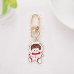 Enamel Astronaut Keychain Metal Zinc Alloy Space Theme Charm 12