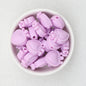 Colorful Heart Crown Silicone Focal Beads 20pcs 4