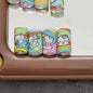Hello Kitty Pattern Acrylic Tube Beads 20mm Pastel Colors 10pcs