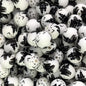 15mm Silicone Beads Black Halloween Haunted House Printed 50pcs