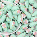Mint Green Shell Gnome 3D Silicone Focal Beads 20pcs