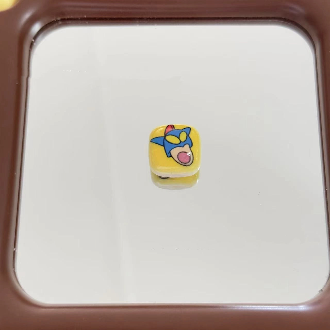 Acrylic Square Beads 16mm Glossy Cartoon Faces 10pcs 4