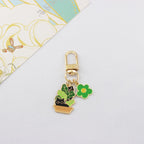 Alloy Cat Keychain Creative Potted Kitten Charm Zinc Alloy 8