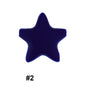 Star Shaped 45mm Silicone Beads Smooth Surface 50pcs 20