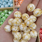 Tiny Heart Embeded Resin Beads 16mm Glossy Mixed Colors 20pcs 11