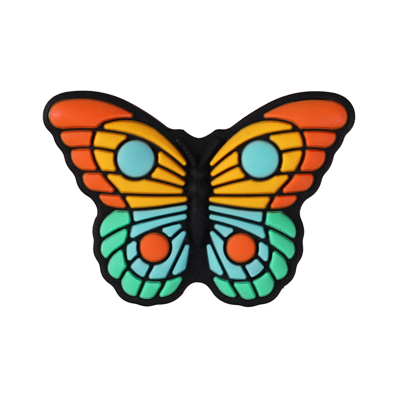 Silicone Focal Beads Butterfly Be Kind Always Purple Phrase Detail 17