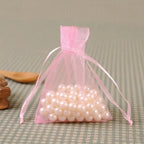Organza Drawstring Bags Rectangular 30x40cm Solid Colors 100pcs 16