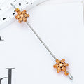 Beadable Blank Bars Christmas Snowflake-shaped