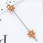 Beadable Blank Bars Christmas Snowflake-shaped