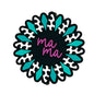 Silicone Focal Beads Mama Turquoise Daisy Pink Script 20pcs