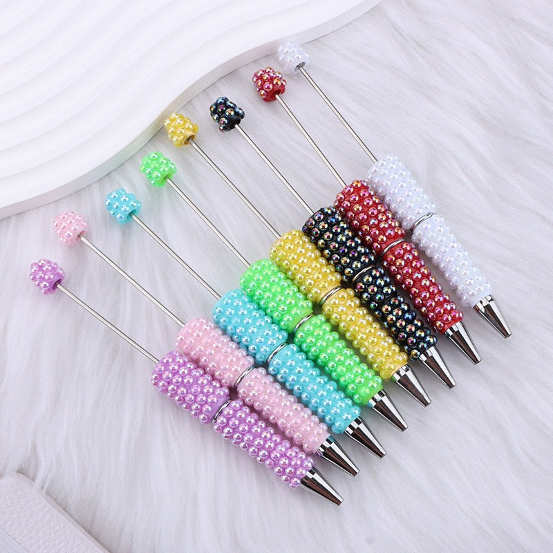 Creative DIY Full Coverage Pearl Rhinestones Beadable Pen 6