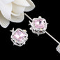 Rhinestone Alloy Star Frame Square Beads 23mm 5pcs 8