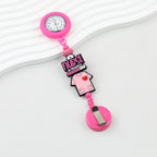 Beadable Retractable Badge Reel Watch Glow In The Dark Silicone Case Easy Pull Buckle