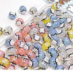 Transparent Cat Rabbit Acrylic Beads 16mm Playful Faces 2pcs 4