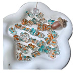 Bear Transparent Glass Beads 12mm 14mm Multicolor 50pcs 5