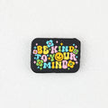 Be Kind To Your Mind Silicone Focal Beads Colorful 20 pcs - Colorful