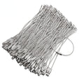 Beadable Cup Charm Wire Stainless Steel Twisted Cable with Screw Clasp 20pcs