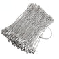 Beadable Cup Charm Wire Stainless Steel Twisted Cable with Screw Clasp 20pcs